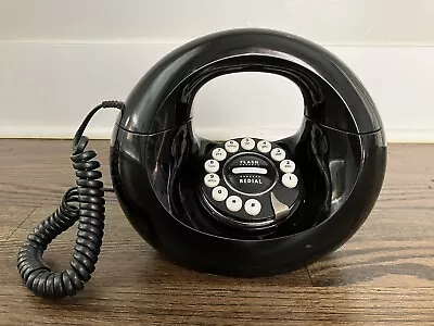 Black Handbag Telephone Retro Touchtone Donut Phone 1970s Style • $49.99