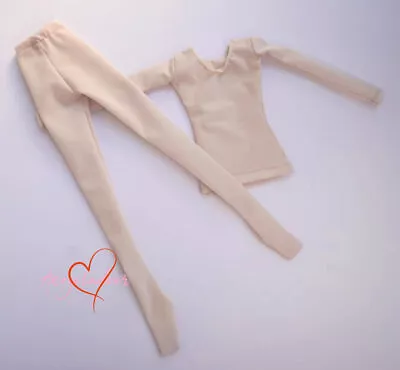 1/6 1/4 1/3 Uncle ID BJD Clothes T-shirt + Pantyhose Anti Staining White / Nude • $14.24