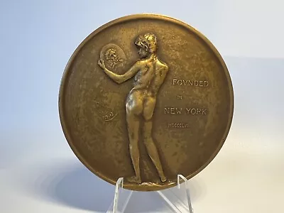 Rare American Numismatic Society Member Medal Medallic Art Co. Ny Nude Male • $750