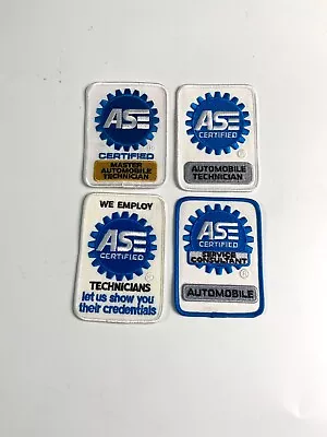 4 Different ASE Certified Master / Automobile / Employ Technician Patches New • $40