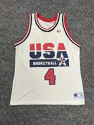 VTG VINTAGE NBA Christian Laettner Champion Jersey Dream Team 1992 Olympics 44 • $250