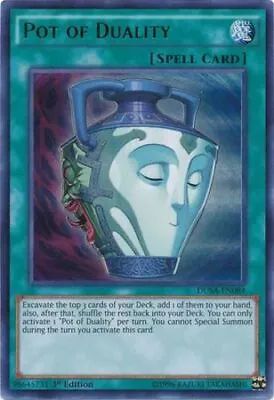 Yugioh! Pot Of Duality - DUSA-EN084 - Ultra Rare - 1st Edition Near Mint Englis • $9.86