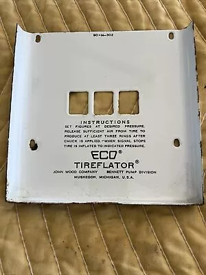 Very Rare ECO 97 98  Air Meter Tireflator Porcelain Face Plate Original • $24