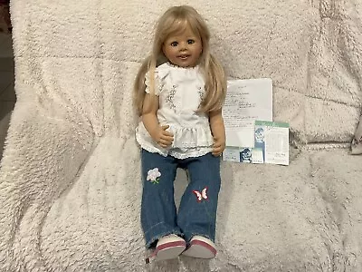 MONIKA LEVENIG  ANNIE”  DOLL 2009 EUROPEAN EDITION 300 MASTERPIECE 36” Seated • $200