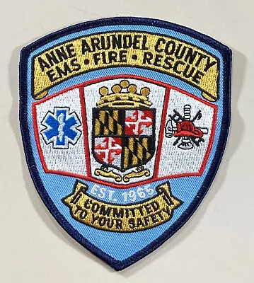 Anne Arundel County Maryland Fire EMS Rescue Patch • $6.95