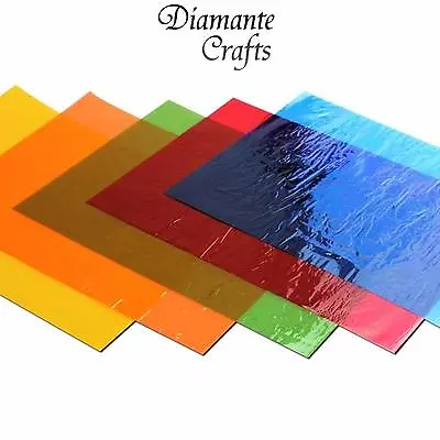 48 Cellophane Sheets A4 - Colourfast Acid Free - Mixed Colour Pack • £4.99