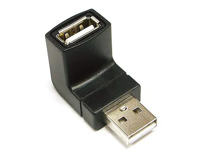 USB A Male To Female Extension Cable 90 Degree Right Angle Adapter Plug • $5.95