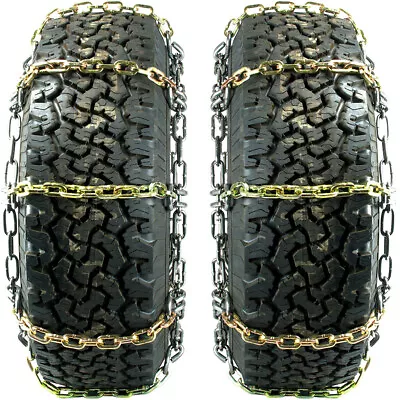 Titan Alloy Square Link Tire Chains On/Off Road Ice/Snow/Mud 8mm 305/70-16 • $1096.37
