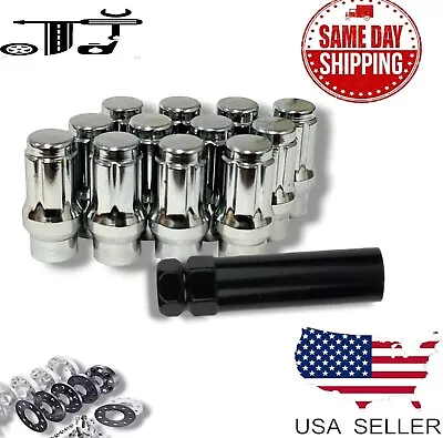 24Pc Chrome M14x1.5 Spline Tuner ET Lug Nut Fit Ford F150 Expedition Navigator • $24.99