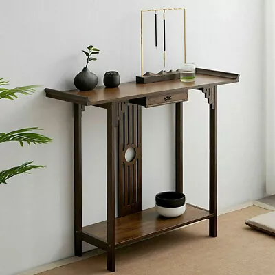 Console Table Modern Entryway Accent Table Wood Narrow Hall Desk Sofa Side Table • £59.98