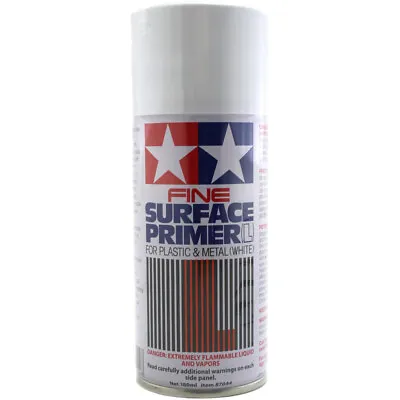 Tamiya Fine Surface Primer Spray Paint- Choose From Grey White Or Red Oxide • £12.99