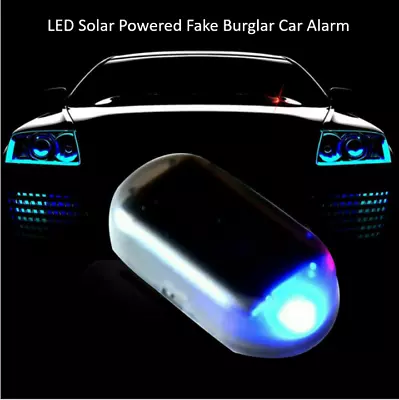 Car Van Caravan - Fake Security Light - Solar Powered Dummy Alarm Wireless UK • £4.99