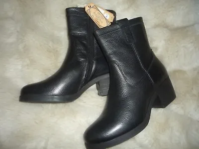 Fat Face Hollie Block Heel Boots BNIB Size 5 Black • £85