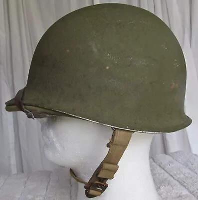 Original Early WWII M1 Fixed Bale Helmet W/1st Pattern Hawley Fibre Liner • $949.99