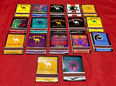 Vintage Camel Match Books Un-Struck 17 Full Packs In Lot Some Rare Ones • $9.99