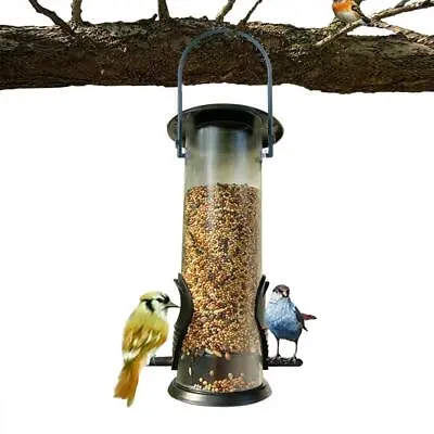 £8.61 • Buy 14.6In Squirrel Proof Bird Feeder For Hanging Outdoor Food Garden Decoration New