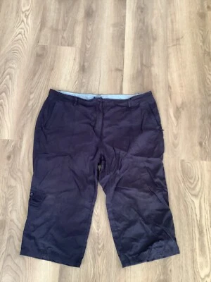 £3.90 • Buy Ladies Peter Storm Cropped Trousers Size 22 Navy (100% Cotton)