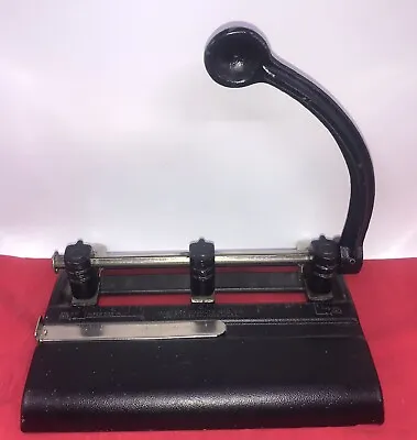 Vintage Master Products Mfg Co 3 Hole Punch Model 1335P Heavy Duty Industrial • $22