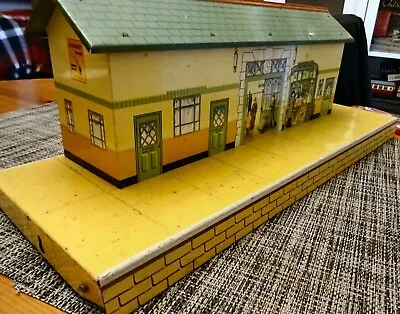 Hornby O Gauge Vintage Tinplate Station In Good Condition • £27