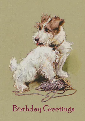 Jack Russell Terrier Cute Dog Birthday Greetings Note Card  • £2.50