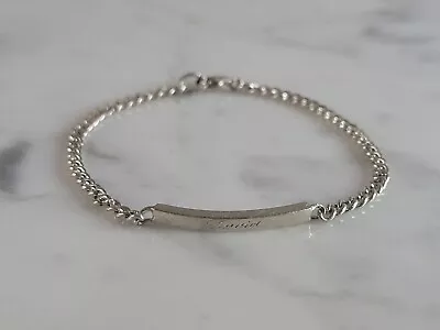 Childs Baby Toddler Vintage Estate Sterling Silver ID DAVID Bracelet 2.1g E6706 • $35