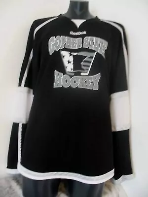 Minnesota Gopher State Hockey Black/White Reebok Hockey Jersey XXL • $26