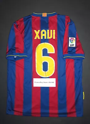 2009-2010 Nike Authentic FC Barcelona Xavi Hernandez Spain Home Jersey Shirt Kit • $349.99