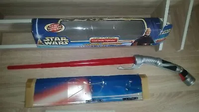 STAR WARS Count Dooku ELECTRONIC Lightsaber Darth Tyranus Light Sabre Sith AOTC • $110