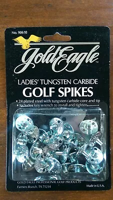 Package Of 24 Gold Eagle 90610 Lady Tungsten Carbide Metal Tip Golf Shoe Spikes • $9.95