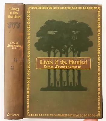 1901 Antique LIVES Of The HUNTED Quadrupeds Birds 200 Illus Seton-thompson 1stEd • $47.50