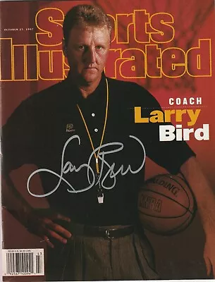 LARRY BIRD Signed 10/27/97SPORTS ILLUSTRATED Schwartz COA & Bird Holo (NO Label) • $179.95