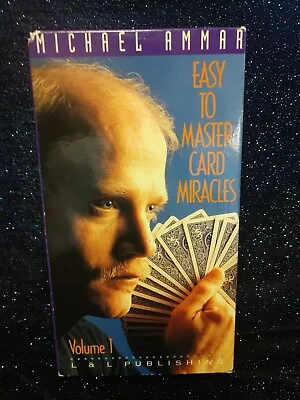 Easy To Master Card Miracles Volume 1 By Michael Ammar VHS Video Tape • $8.29