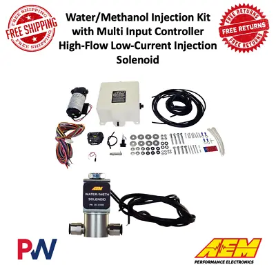 $520.34 • Buy AEM Water/Methanol Injection Kit W/ Multi Input Controller & HD WMI Solenoid Kit