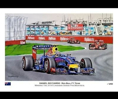 Daniel  Ricciardo Formula 1 A3 Print Artwork Red Bull • $24