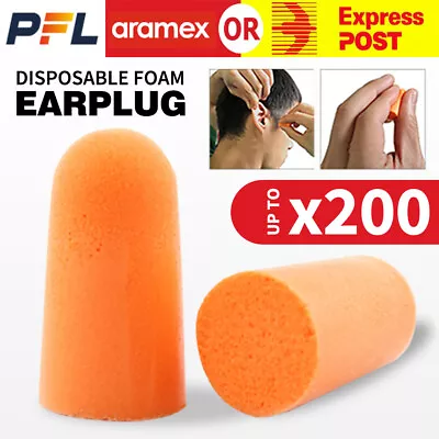 5-200 Pairs 3M 1100 Disposable Foam Ear Plug Noise Reducer Individual Wrap • $5.99
