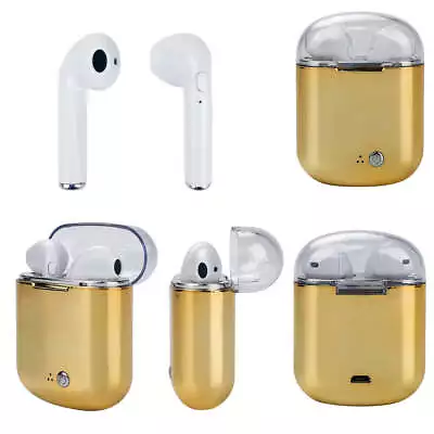 Clear Top Dual Chamber Wireless Bluetooth Earphones With Charging Box • $20.43