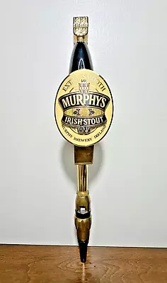 Vintage Brass & Wood Murphy's Irish Stout Extra Smooth Beer Tap Handle • $75