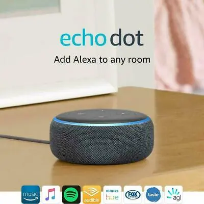 $59.90 • Buy Amazon Echo Dot (3rd Gen) Smart Speaker With Alexa