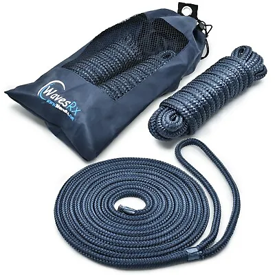  Open Box  Dock Line Double Braided Nylon Mooring Boat Rope • $19.95