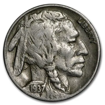 1937-D 3 Legged Buffalo Nickel VF • $801.07