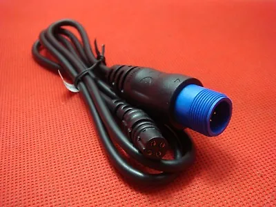 Blue 8-pin Transducer To Single 4-pin Sounder Cable For Garmin ECHO Fishfinder • £11.99