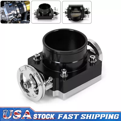 80MM Universal Aluminum Billet CNC Throttle Body For 3  Inch Intake Manifold • $54.90