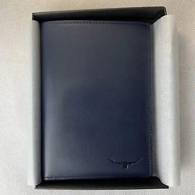Rm Williams City Passport Cover Wallet Navy New In Box With Tags • $80