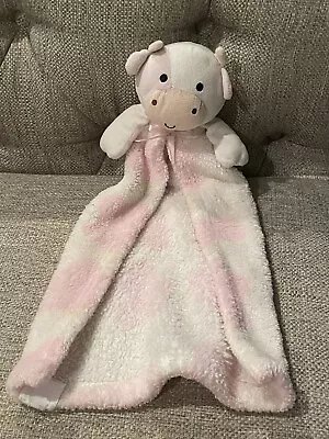 Cutie Pie White Pink Cow Security Blanket Lovey My First Buddy Fleece 2015 Baby  • $16.99