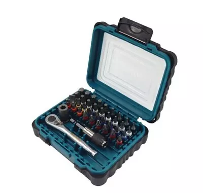£22 • Buy Makita 39pc Screwdriver Ratchet Bit Set PZ Torx Philips Pozi Hex Slotted P-79158