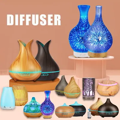 $12.09 • Buy Aromatherapy Diffuser LED Essential Oil Ultrasonic Air Humidifier Purifier Light