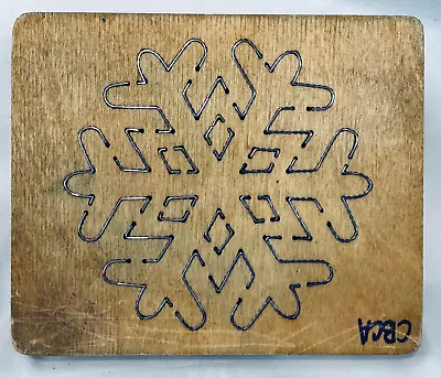ACCUCUT Snowflake #4 Wooden Die Cuts Ellison Scrapbooking Educational S1603L • $31.35