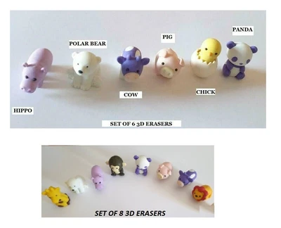 £8 • Buy Novelty Japanese IWAKO Puzzle Eraser Rubbers IWAKO ZOO Animal 3D PUZZLE Erasers