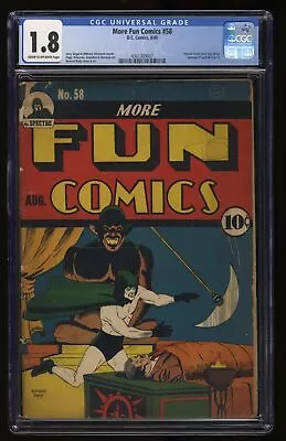 More Fun Comics #58 CGC GD- 1.8 Ad For Batman #1! Early Spectre Appearance! • $2599