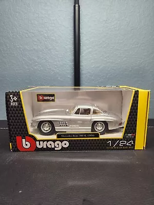 Burago 1954 Gray Mercedes-Benz 300 SL 1/24 Scale New In Box • $19.99